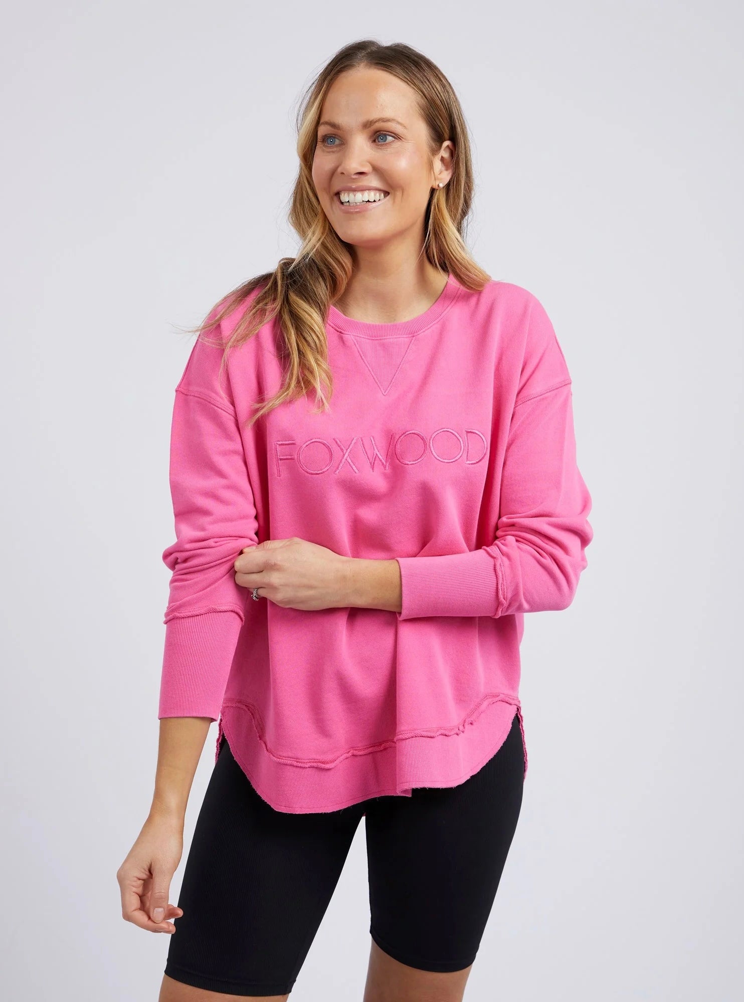 Simplified Crew - Bright Pink