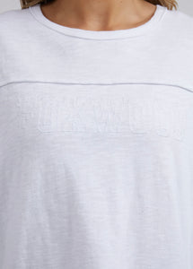 Throw On Tee - White