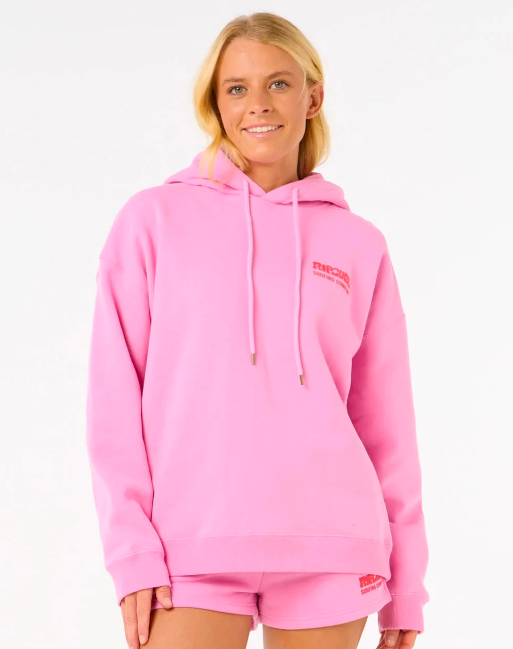 Surf Puff Heritage Hood - Pink