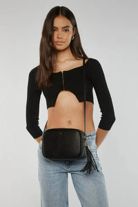 Gracie Crossbody Bag - Black/Gold