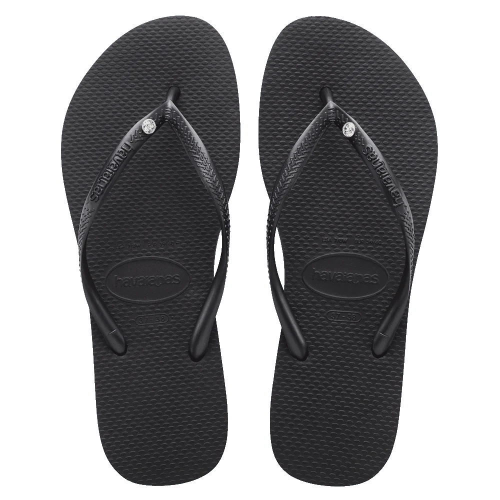 Ladies Slim Crystal - Black
