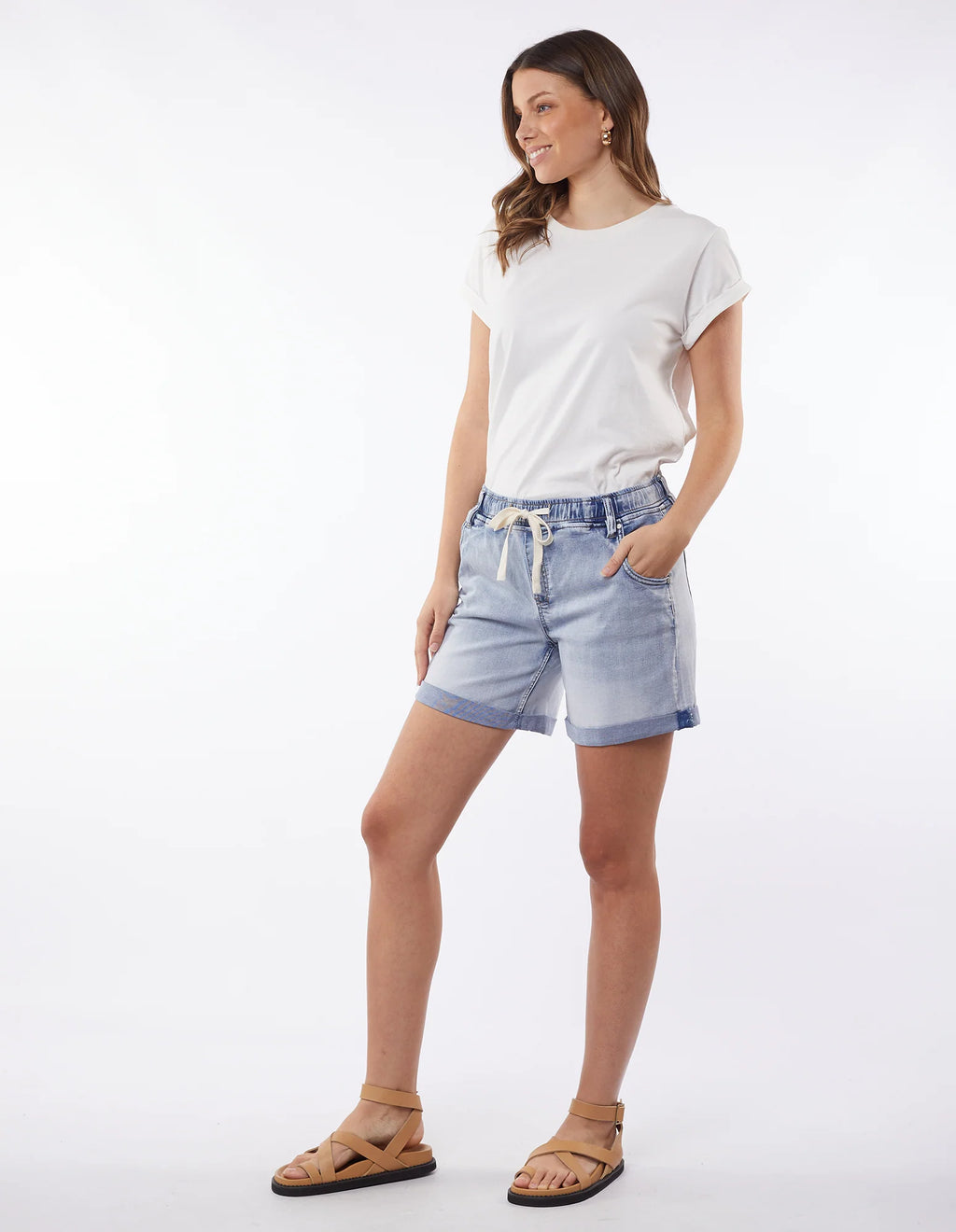 Gabrielle Jogger Short - Light Blue