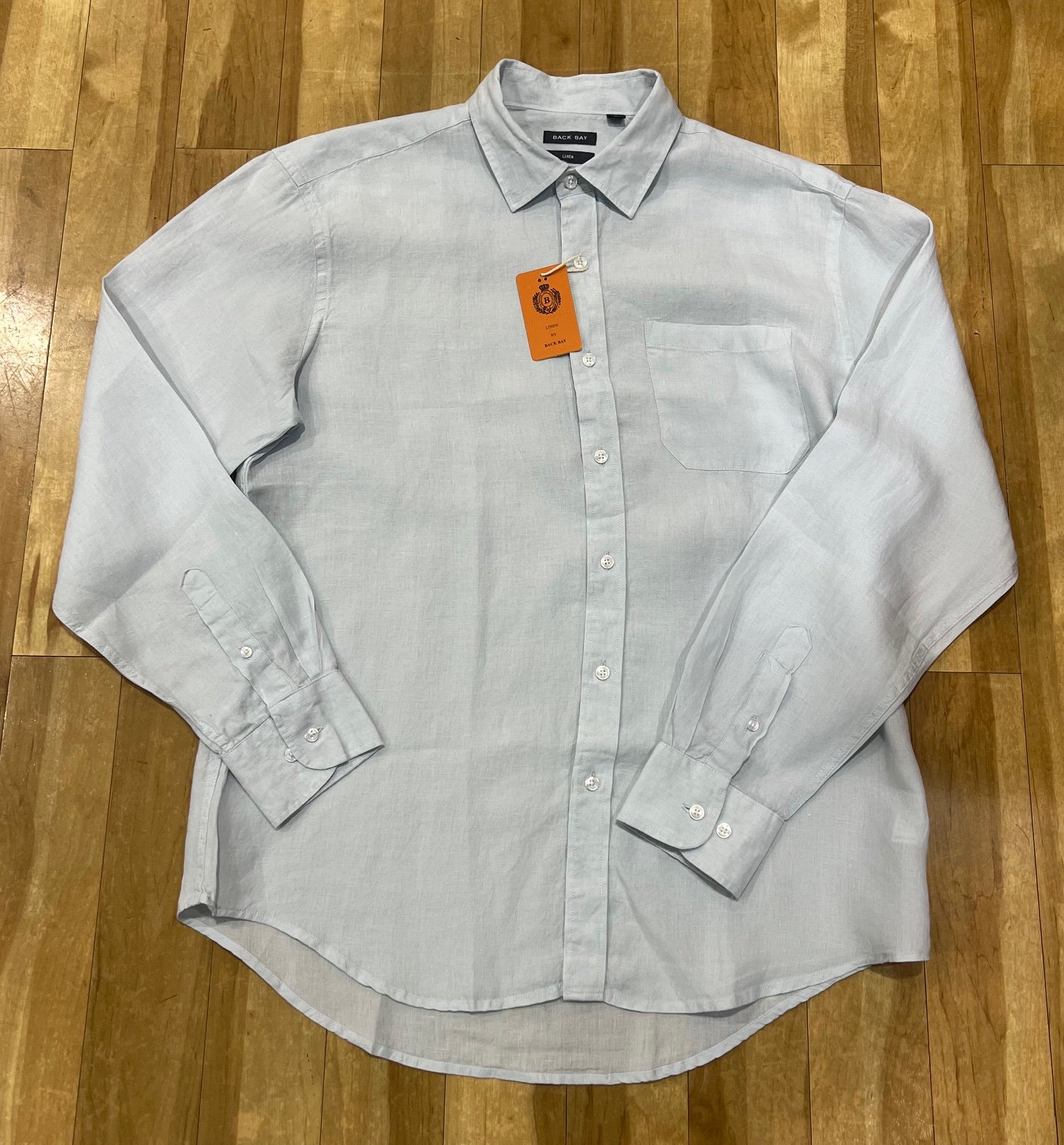 Linen L/S Shirt - Sky Blue