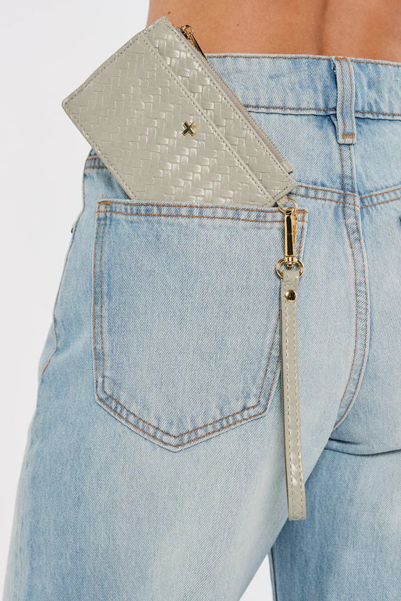 Keira Wallet - Sage/Gold