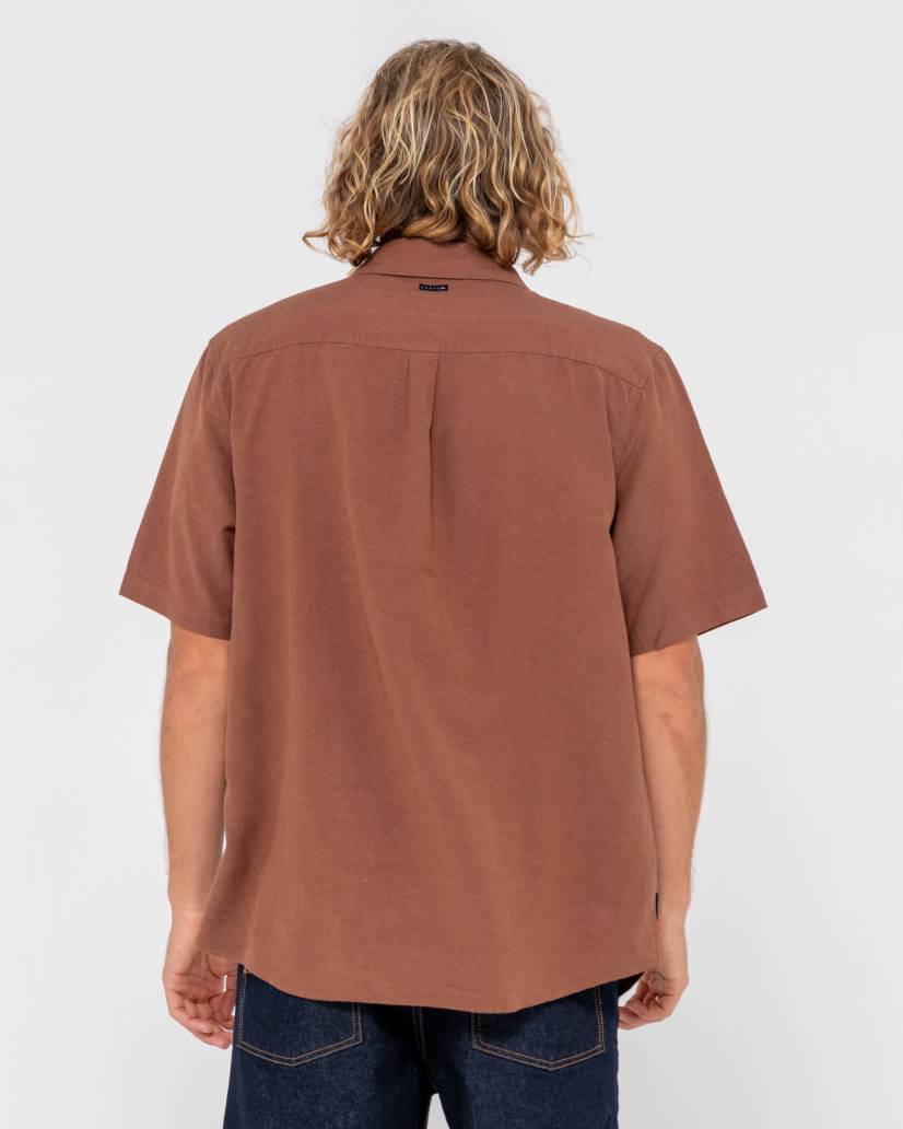 Overtone S/S Linen Shirt - Java