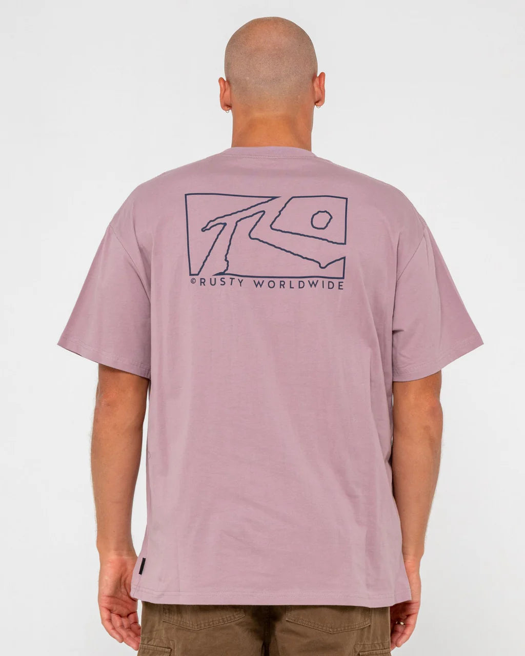 Boxed Out Tee - Berry