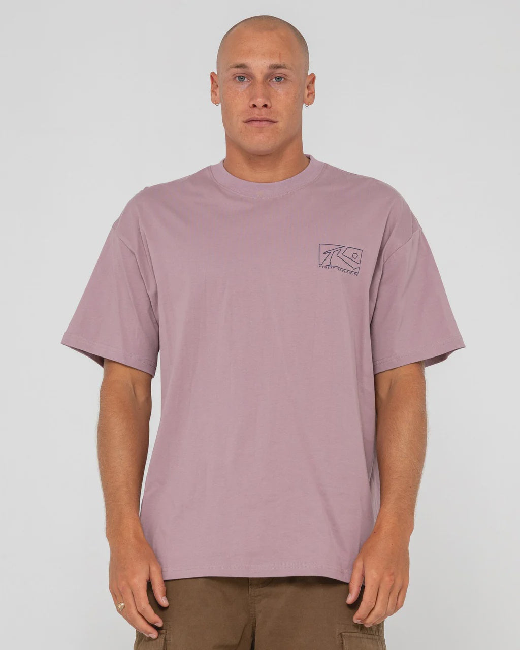 Boxed Out Tee - Berry