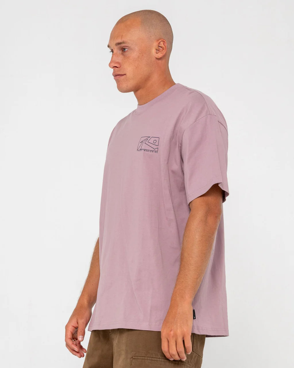 Boxed Out Tee - Berry