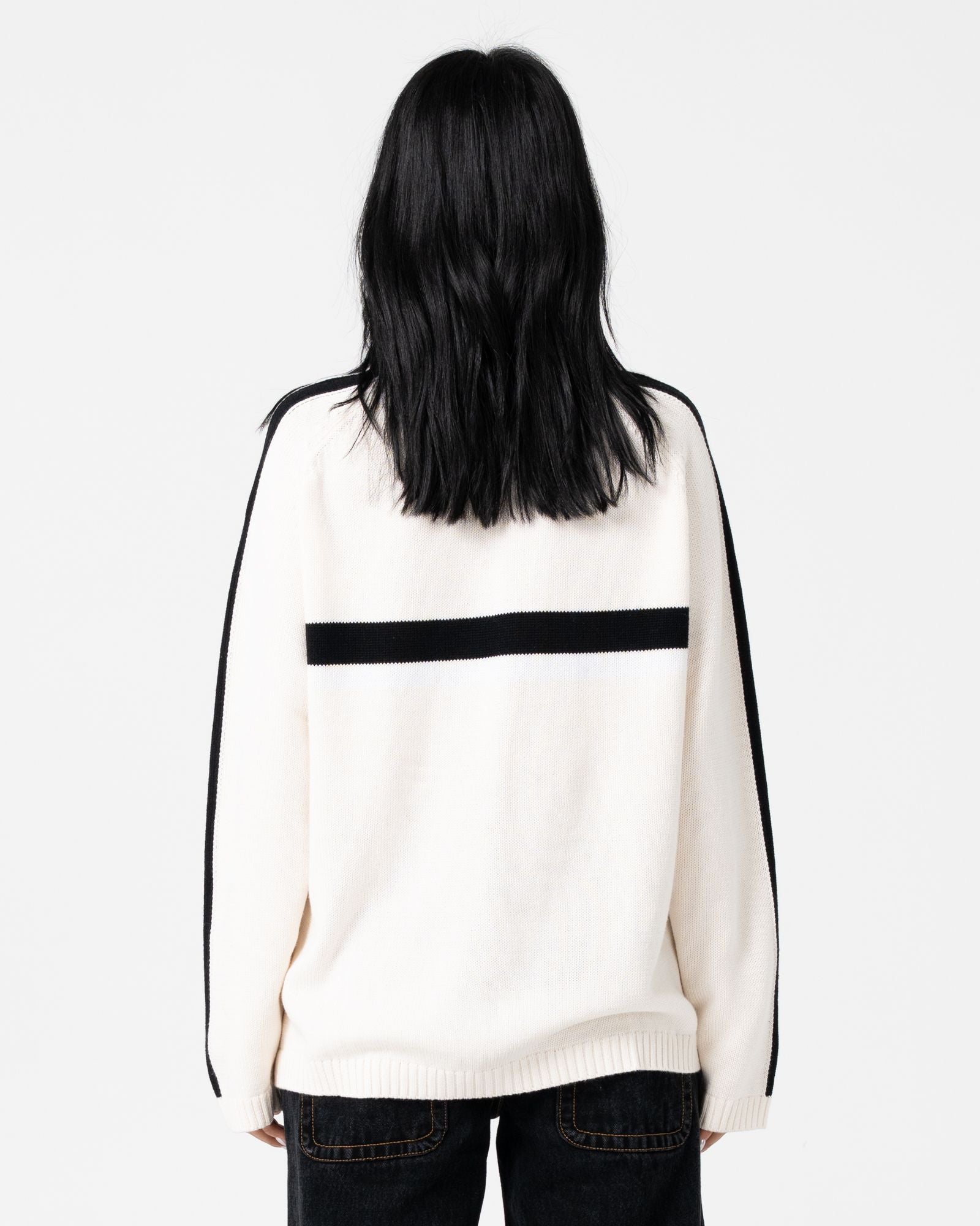 White Lines Crew Neck Crew