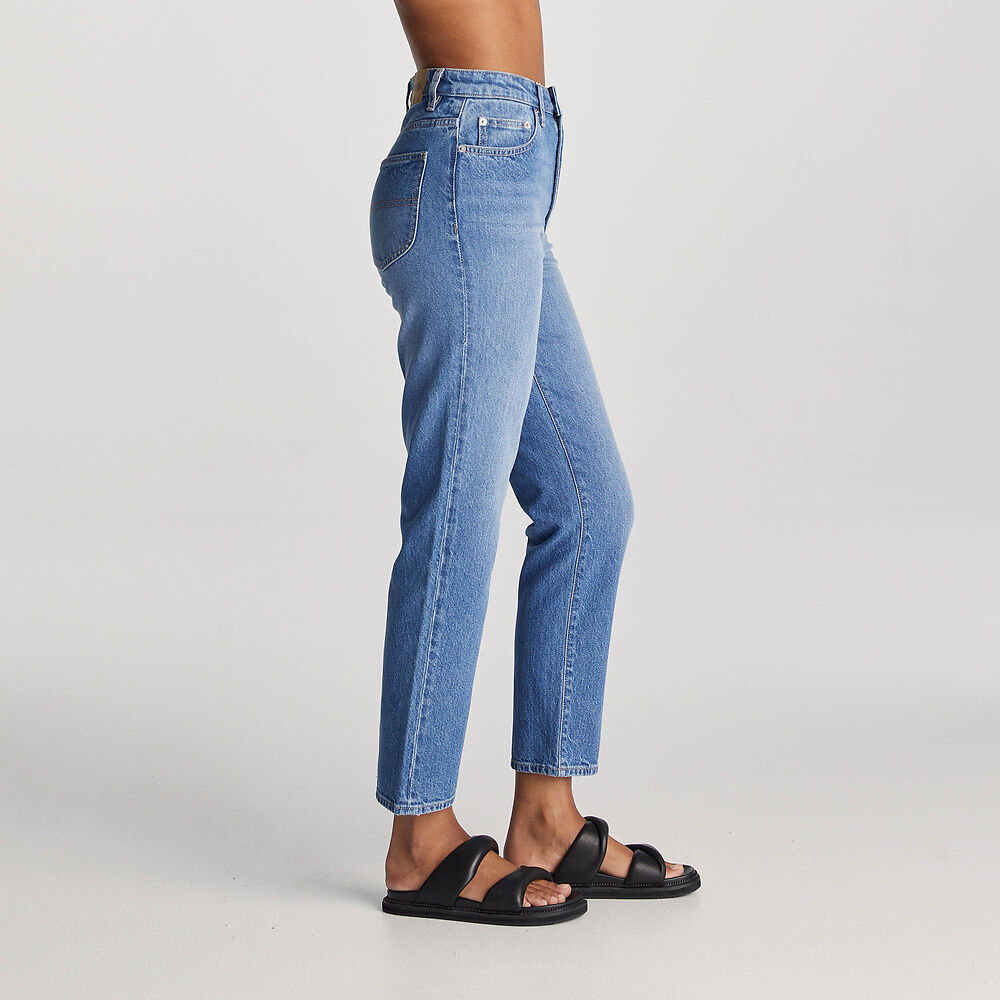 Hi Slim Mom Crop - Blue Chateau