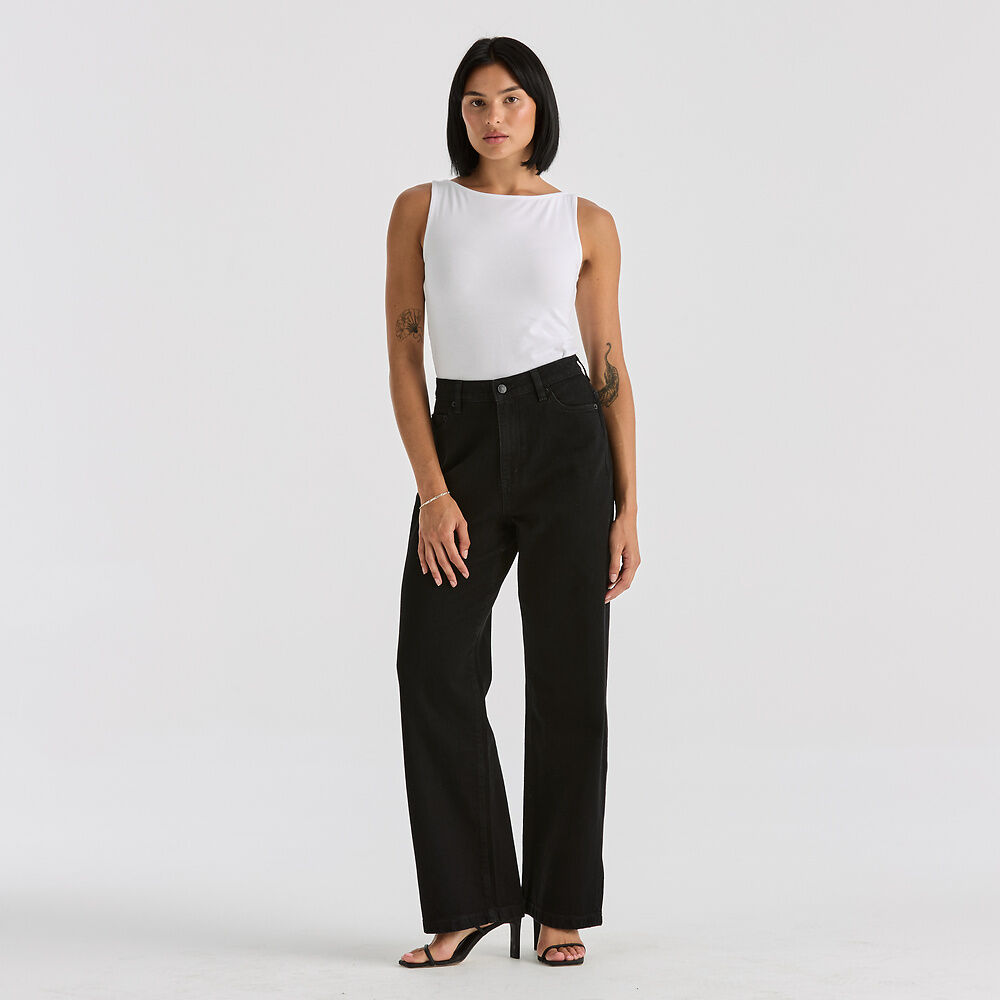Hi Wide - Washed Black