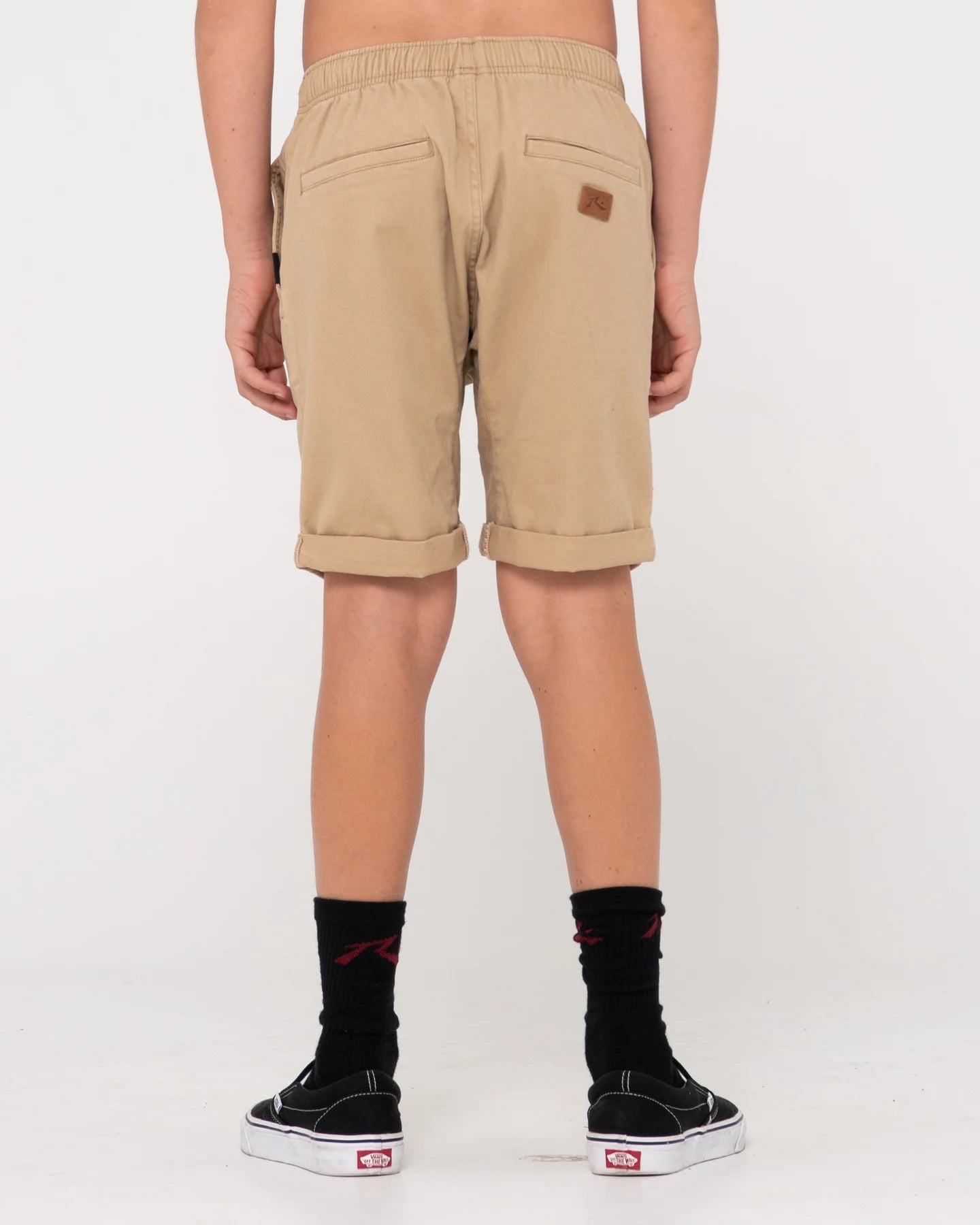 Hooked On Elastic Boys Short - Khaki