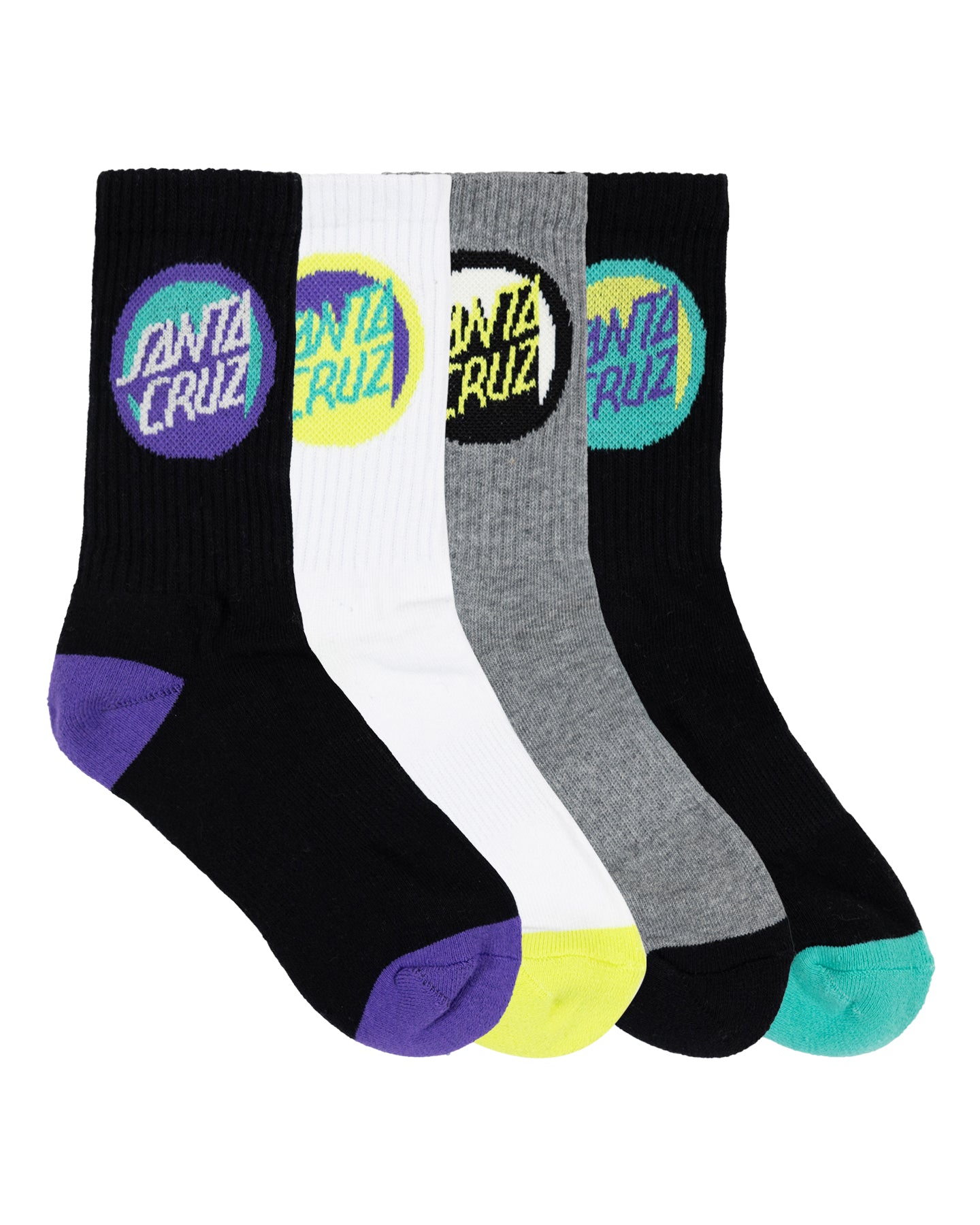 Bold Shadow Dot Crew - 4PK