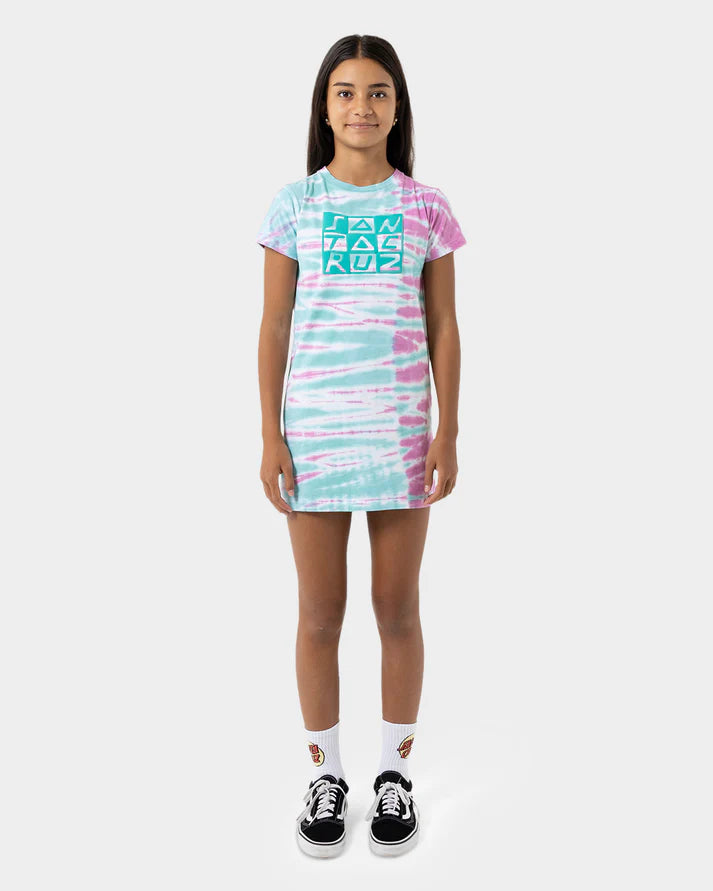 Checker Block Front SS Tee Dress