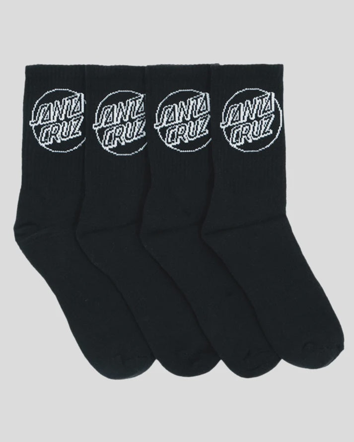 Opus Dot 4PK Crew - Black