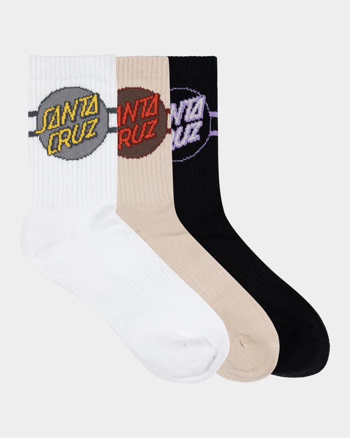 Other Dot Stripe Crew Socks - 7-11
