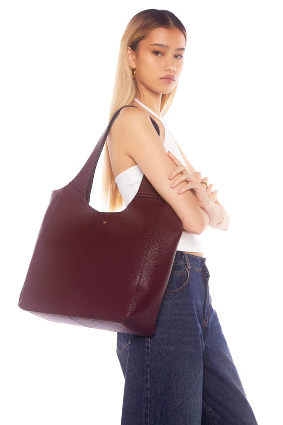Tayla Slouch Tote - Merlot