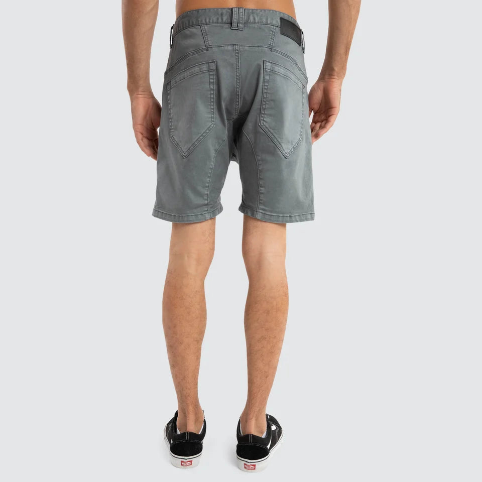 VIPER DENIM SHORT-IRON GATE
