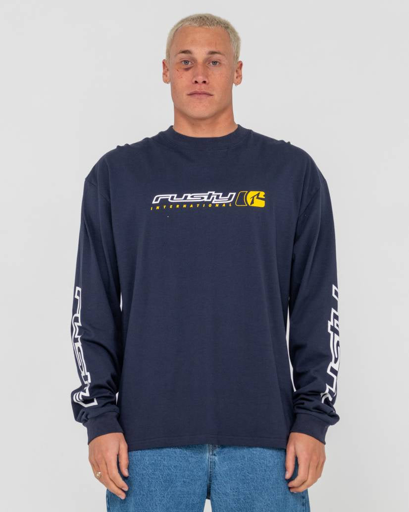 Jetsetter L/S Tee - Navy
