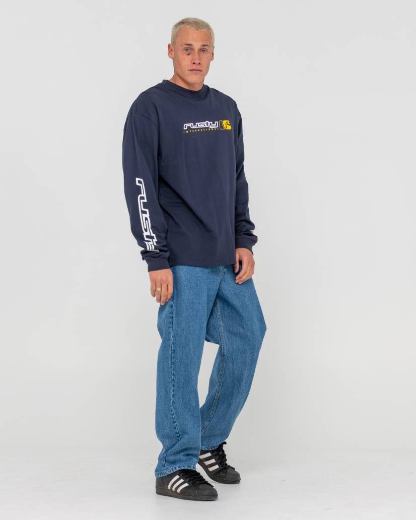 Jetsetter L/S Tee - Navy