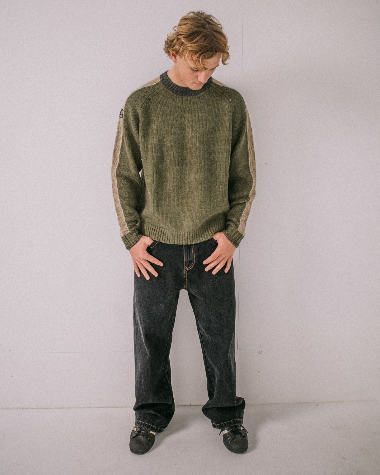 Fishermans Boxy Knitted Crew