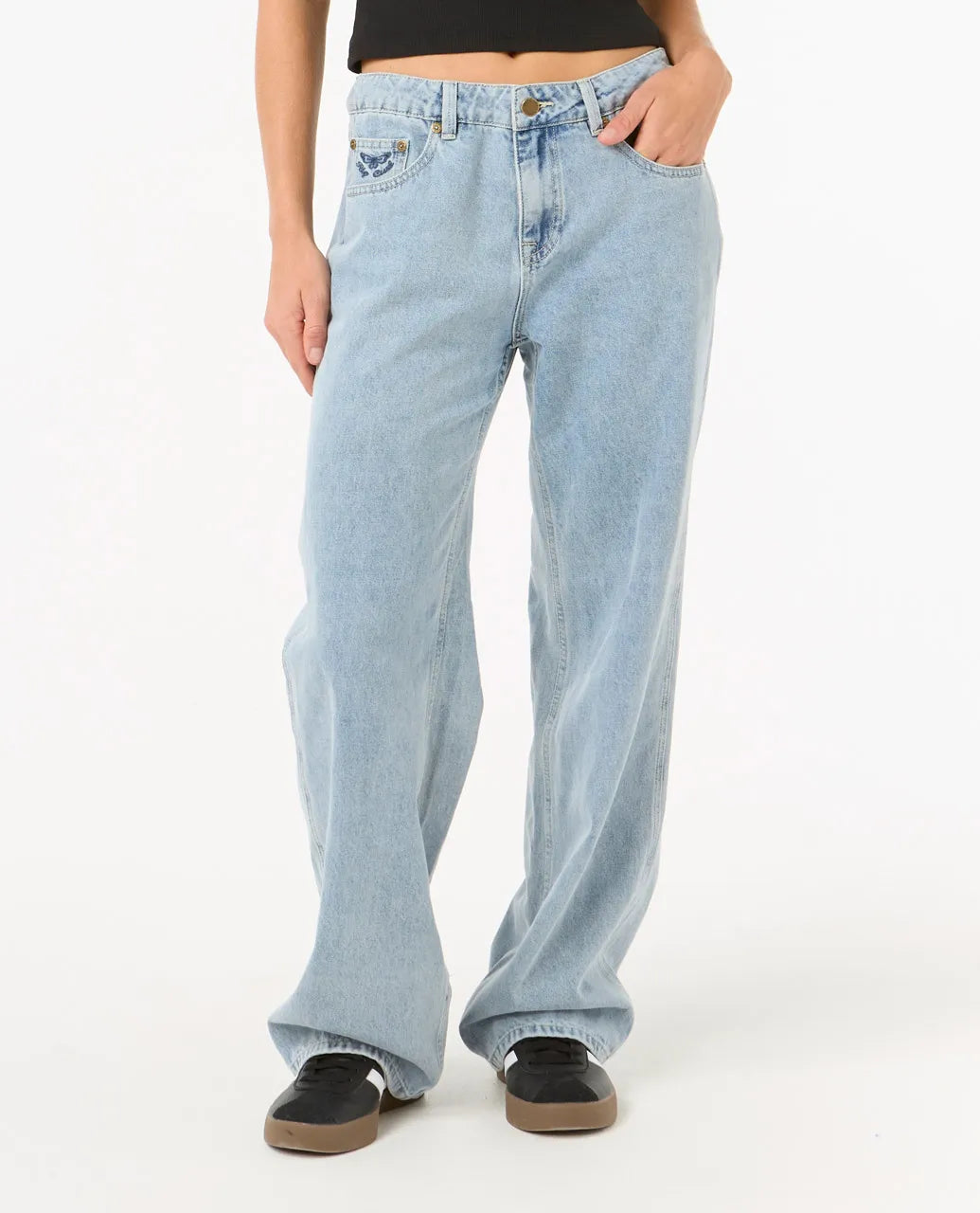 Aggie Relaxed Jeans - Vintage Blue