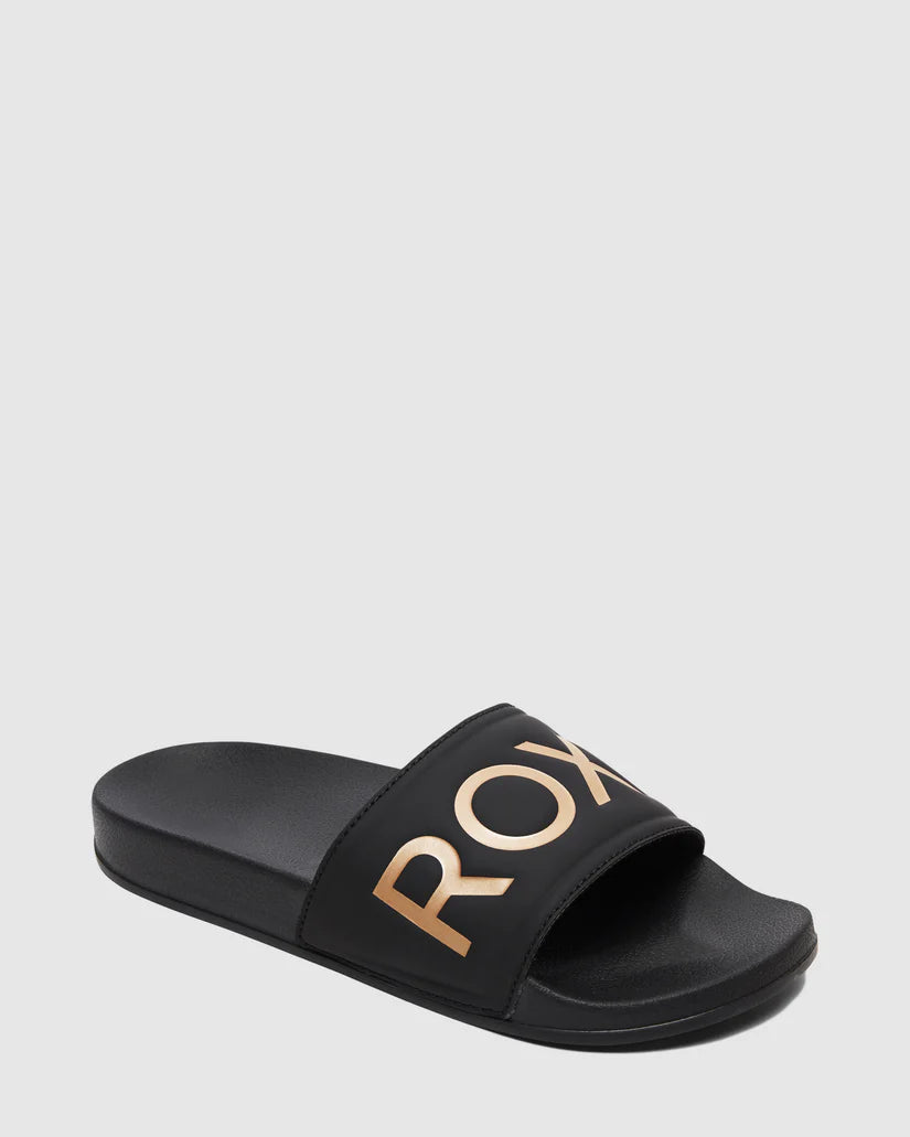 Slippy II Slides - Black/M Gold