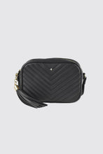 Load image into Gallery viewer, Gracie Crossbody Bag - Black Quilt
