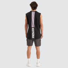 Load image into Gallery viewer, CAUTIONARY SCOOP BACK MUSCLE TEE
