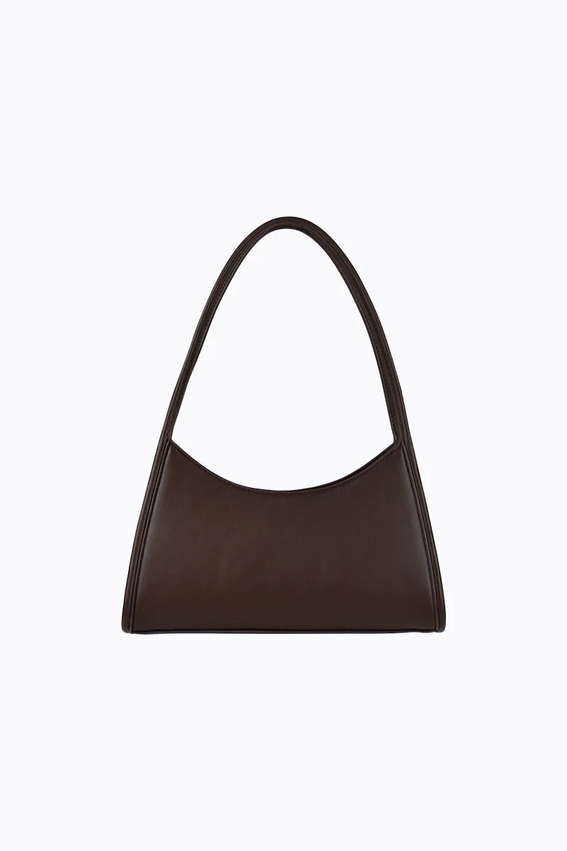 Margy Double Handle Shoulder Bag - Chocolate