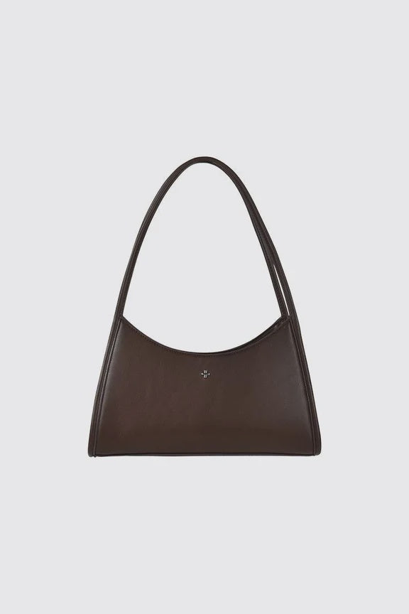 Margy Double Handle Shoulder Bag - Chocolate
