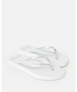 Premium Surf  Bloom Open Toe Thong - Silver