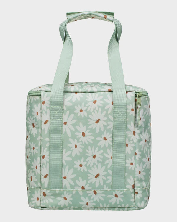 Water Effect Cooler Bag - Green Floral