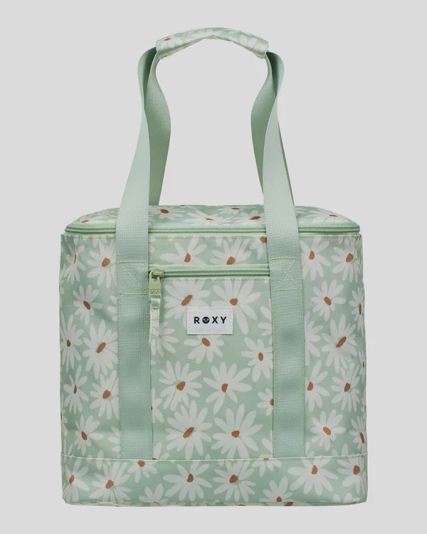 Water Effect Cooler Bag - Green Floral