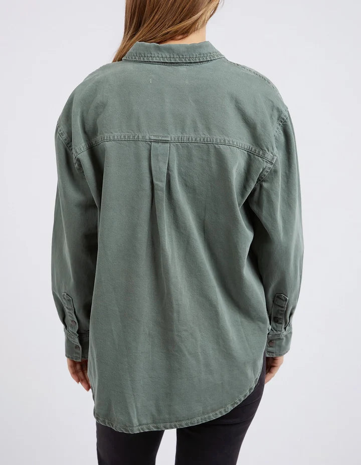 Daisy Overshirt - Sage Green