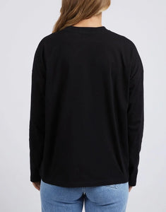 Statement Long Sleeve Tee - Black