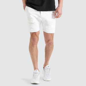 Hellcat Denim  Shorts - White