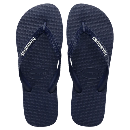 Rubber Logo - Navy/White