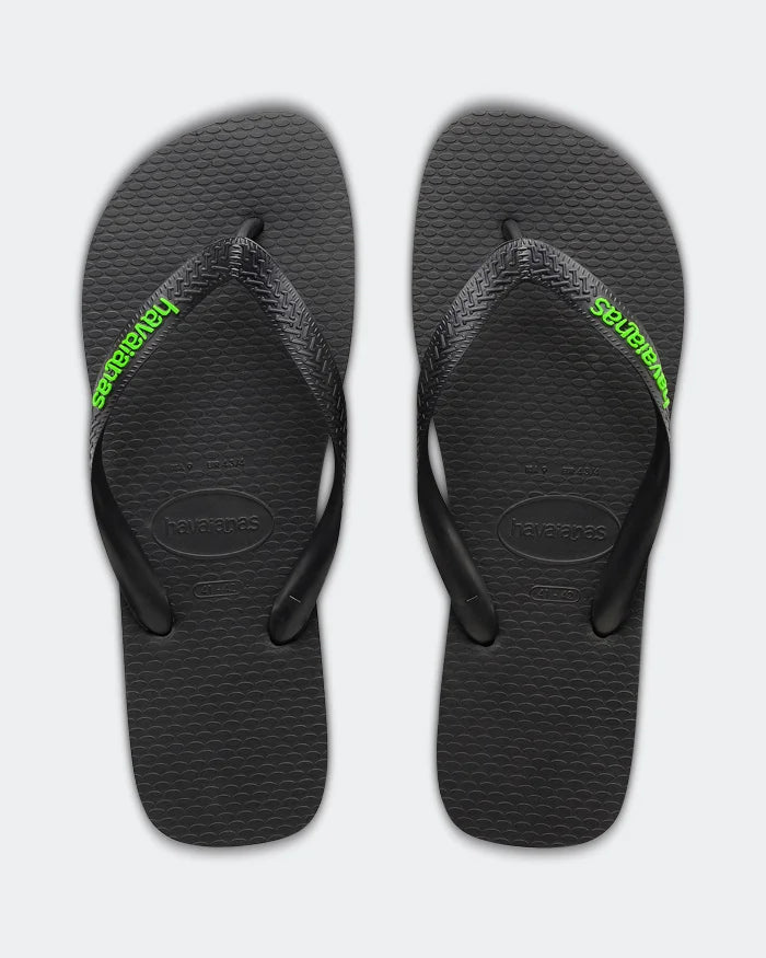 Rubber Logo - Black/Green Neon
