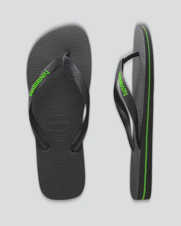 Rubber Logo - Black/Green Neon