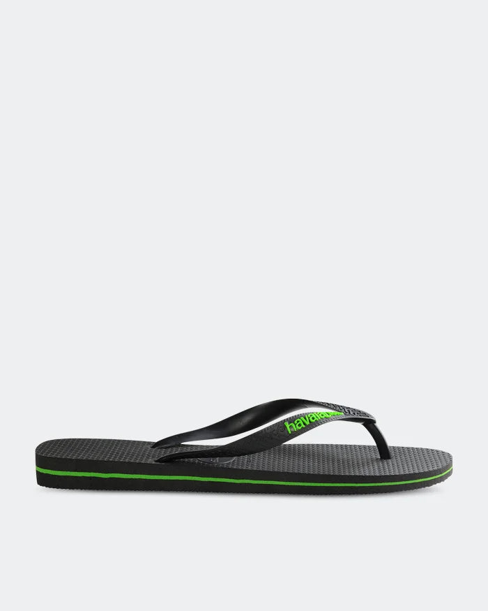Rubber Logo - Black/Green Neon