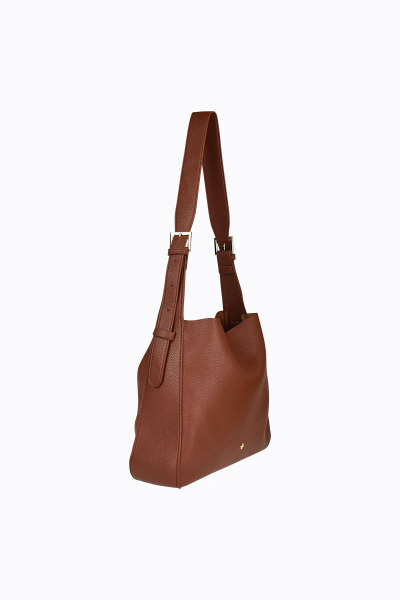 Otto Slouch Bucket Handbag - Tan