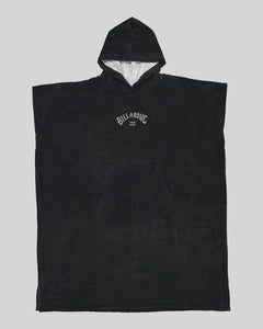 Boys Wetsuit Hoodie Towel - Black