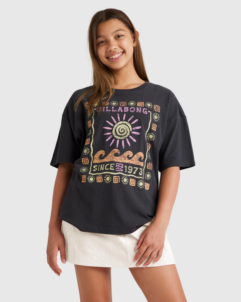 Waves and Sun T-Shirt - Girls