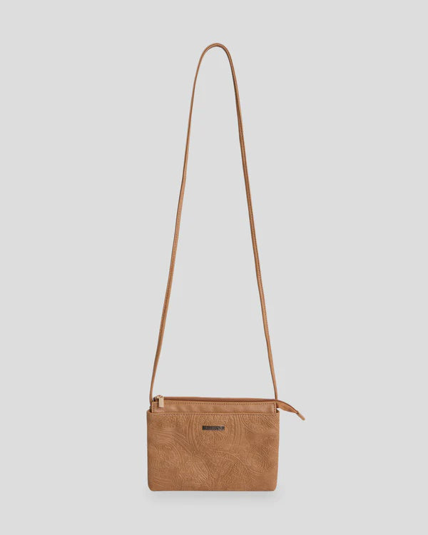 Tropical Rhapsody Crossbody Bag - Tan