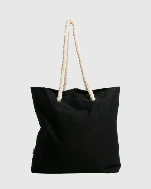 SOCIETY BEACH TOTE BAG-BLACK