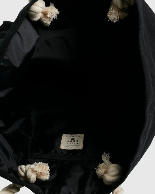SOCIETY BEACH TOTE BAG-BLACK