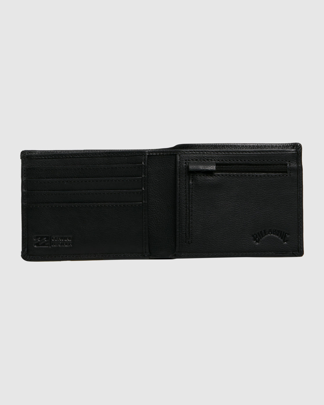 Slim 2 In 1 Leather Wallet-Black