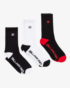 Bracket Wave Socks - 3PK