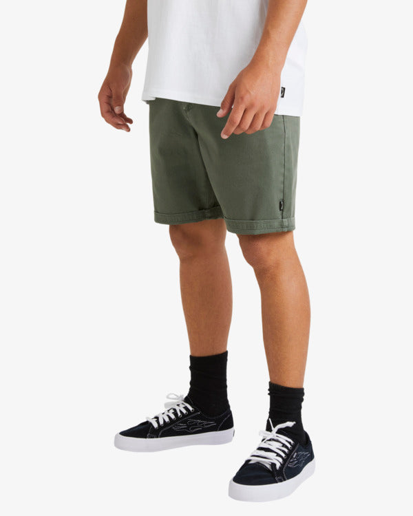 Washed Twill Short - Fern